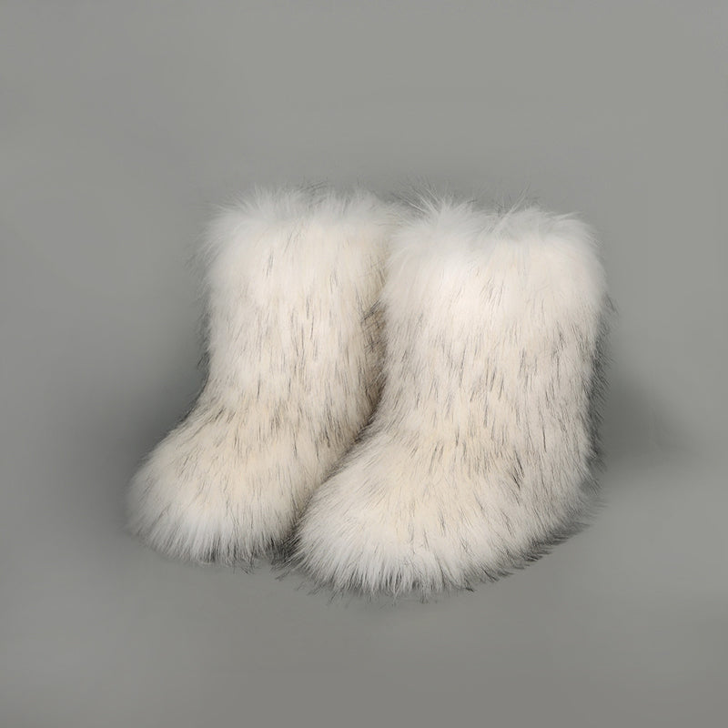 Thermal Fuzzy Platform Boots - The Daily Makeover