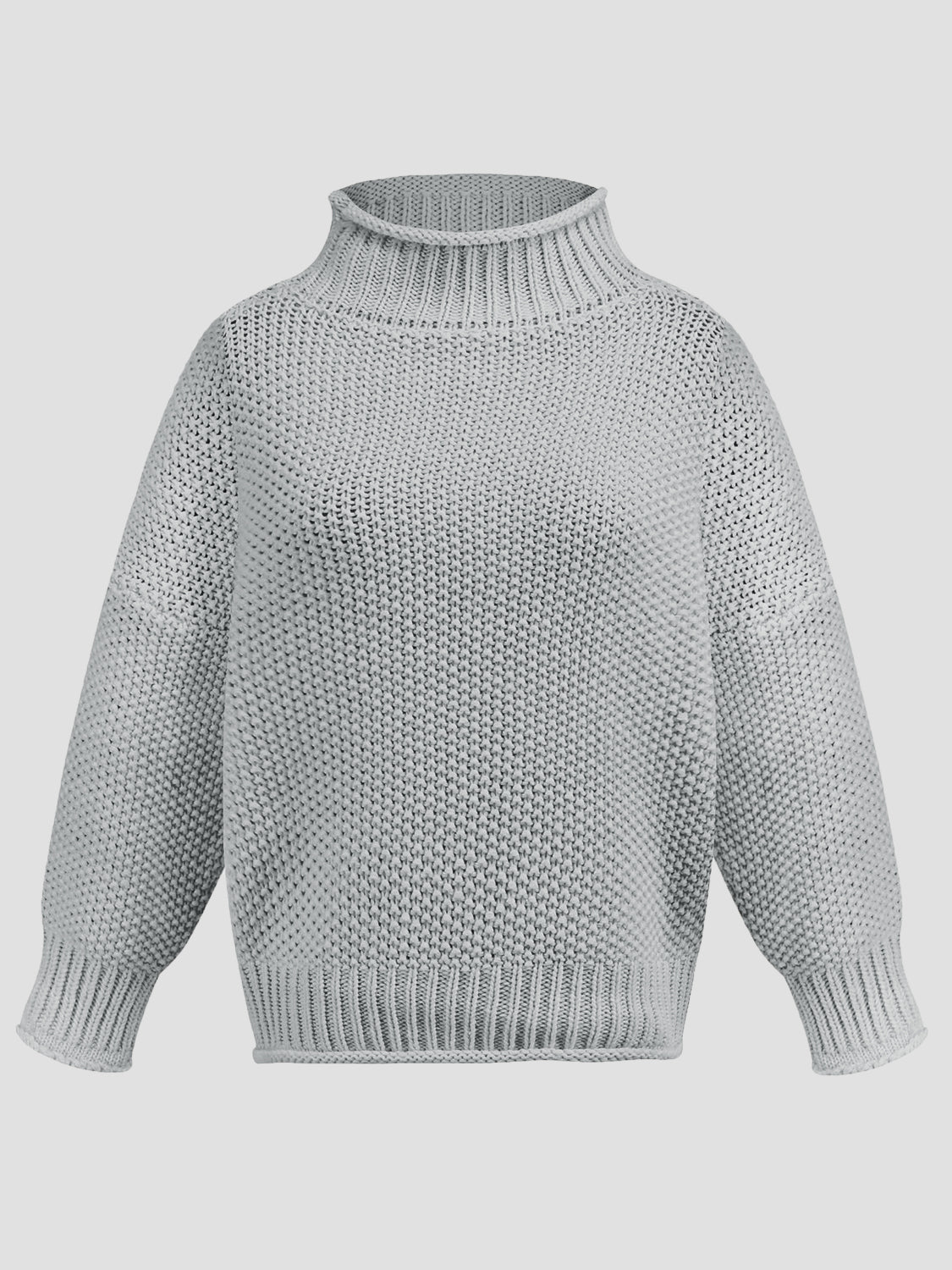 Turtleneck Long Sleeve Sweater - The Daily Makeover
