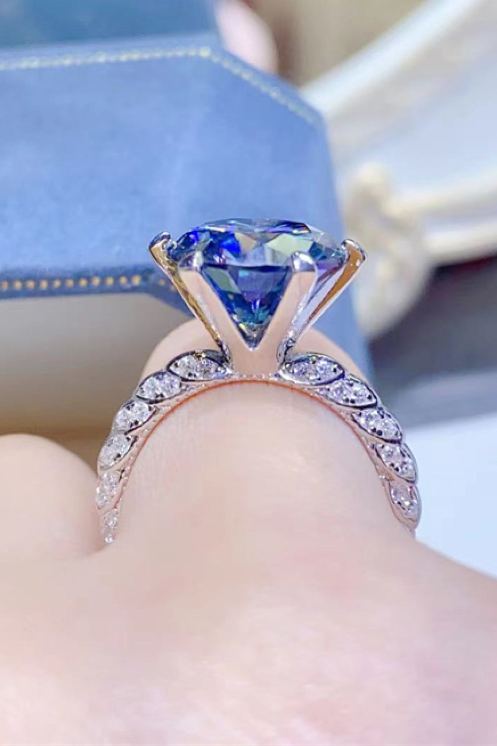 5 Carat Moissanite 925 Sterling Silver Ring - The Daily Makeover