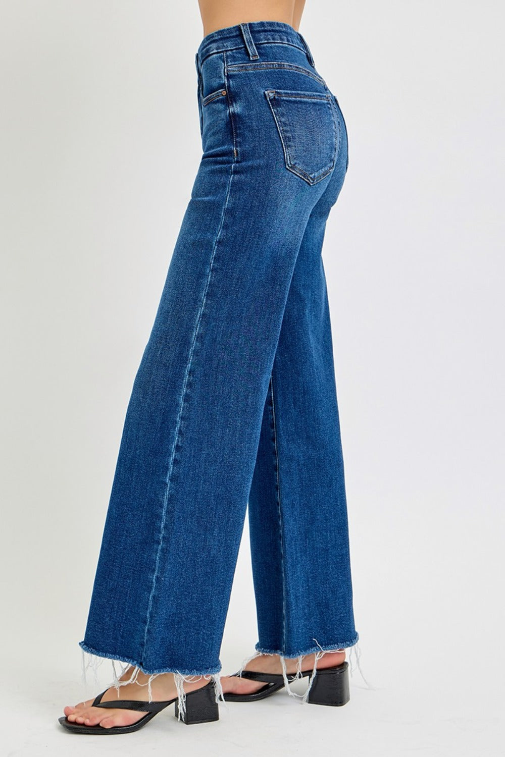 RISEN Tummy Control High Rise Wide Leg Jeans - The Daily Makeover