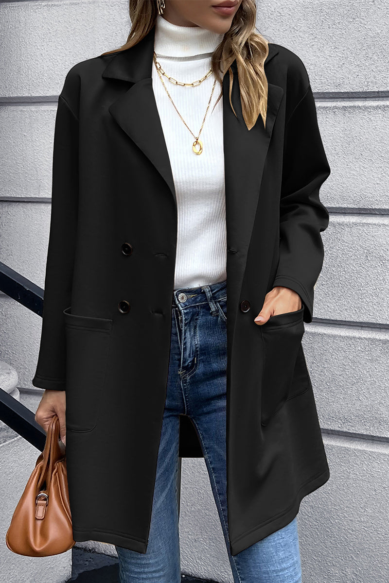 Ivy Lane Lapel Collar Long Sleeve Blazer - The Daily Makeover