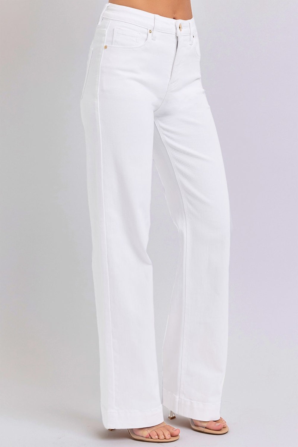 Full Size High Waist Straight Jeans - The Daily Makeover