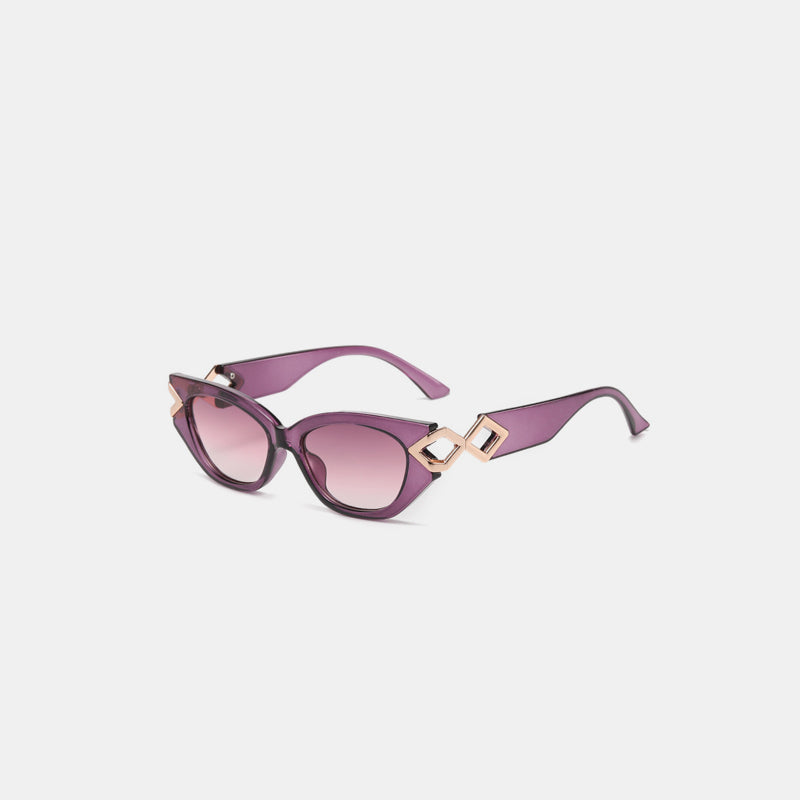 Polycarbonate Frame Cat-Eye Sunglasses - The Daily Makeover
