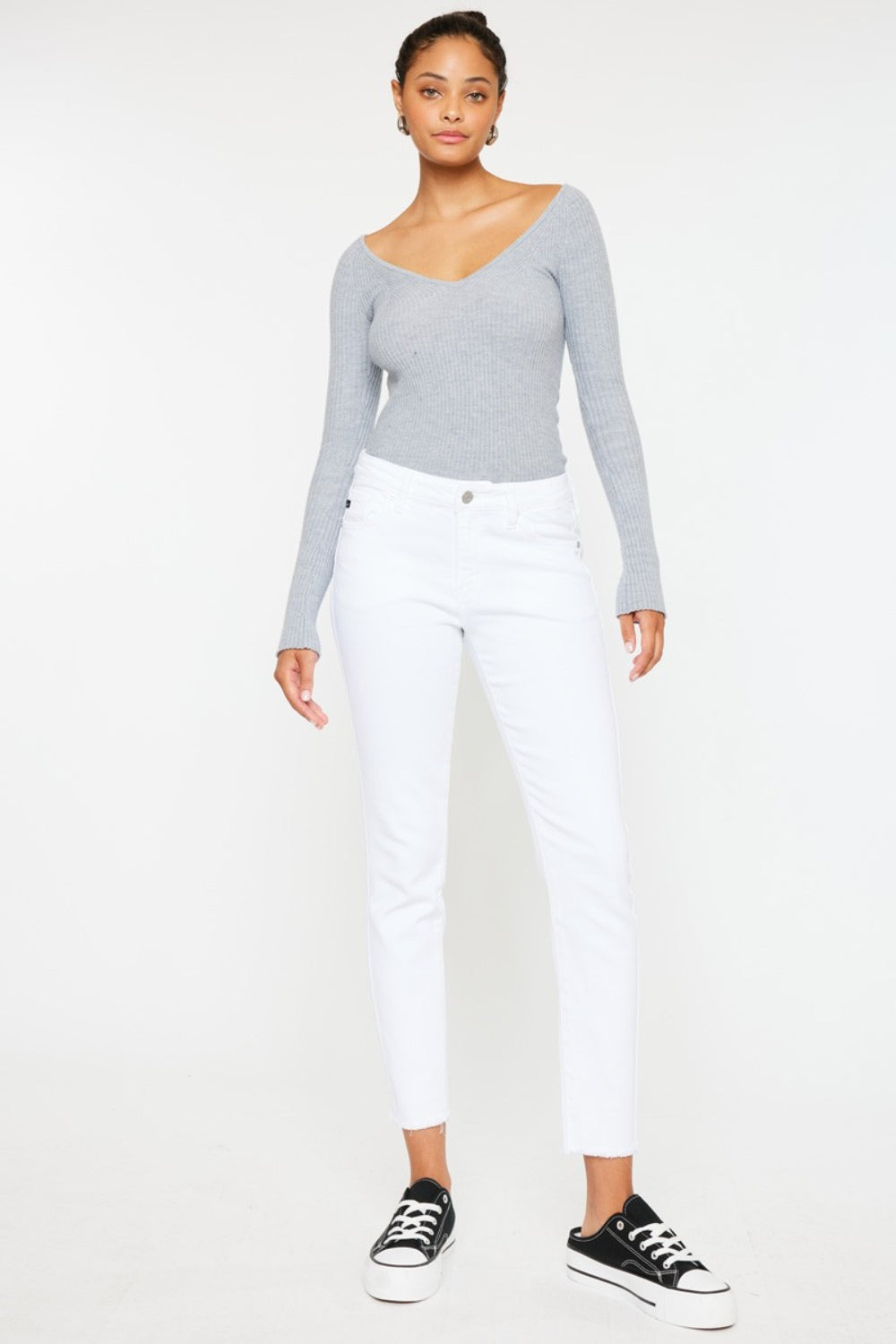 Kancan Mid Rise Ankle Skinny Jeans - The Daily Makeover
