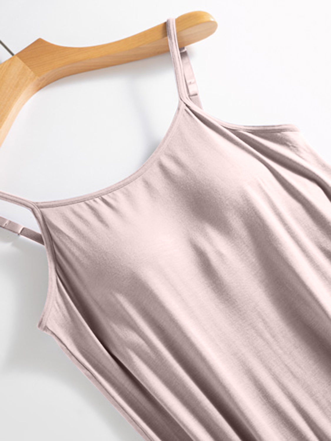 Scoop Neck Midi Cami Dress with Bra - The Daily Makeover