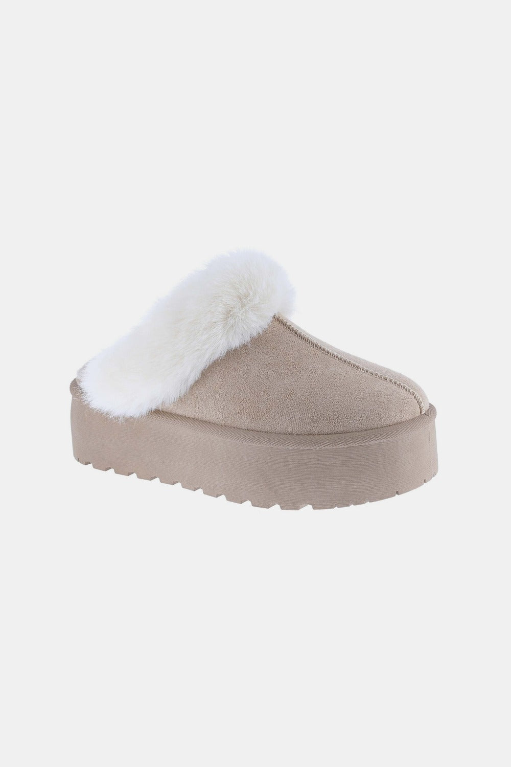Weeboo Thick Bottom Fur Trim Snow Slippers - The Daily Makeover