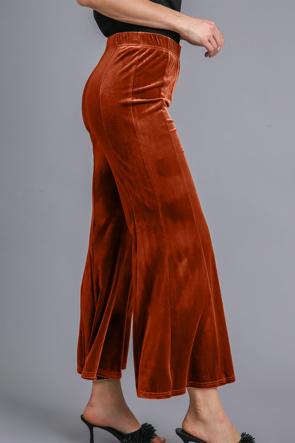 Umgee High Rise Elastic Waist Flare Pants - The Daily Makeover