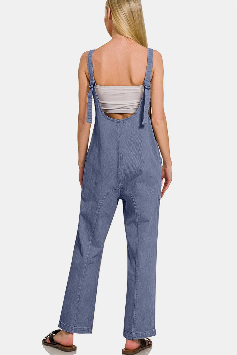 Zenana Pocketed Wide Strap Jumpsuit - The Daily Makeover