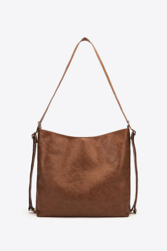 Large PU Leather Crossbody Bag - The Daily Makeover