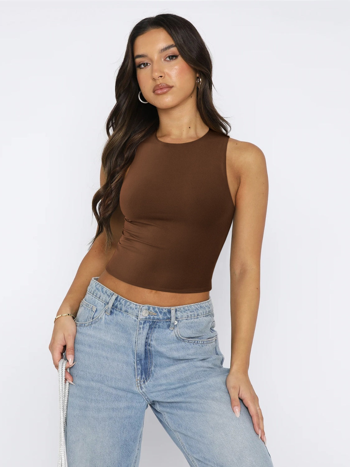 Round Neck Cropped Tank - The Daily Makeover