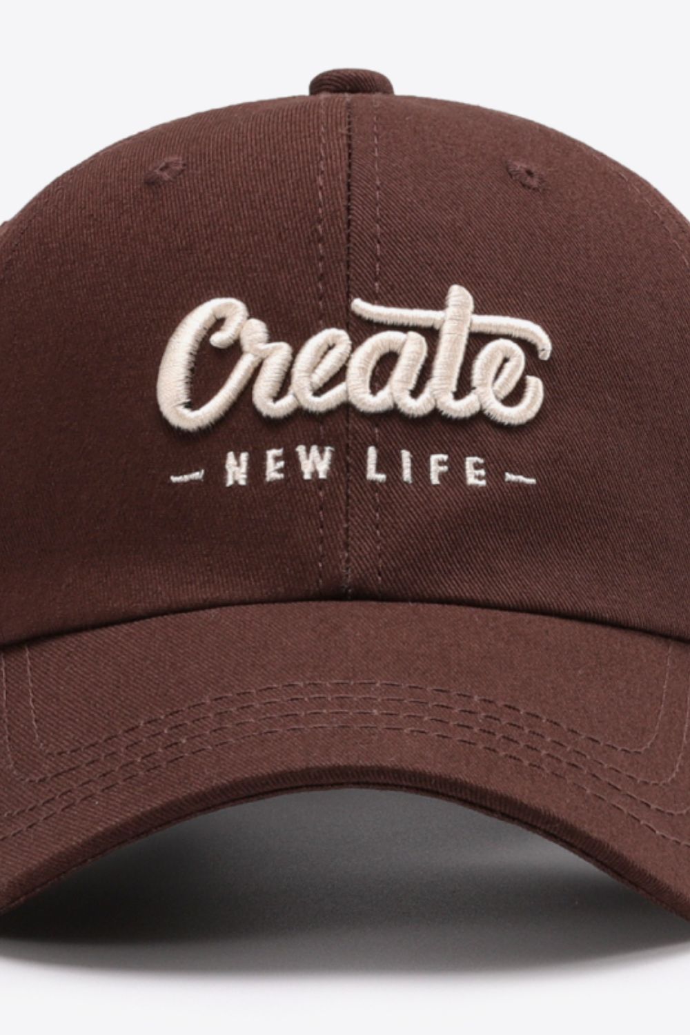 CREATE NEW LIFE Adjustable Cotton Baseball Cap - The Daily Makeover