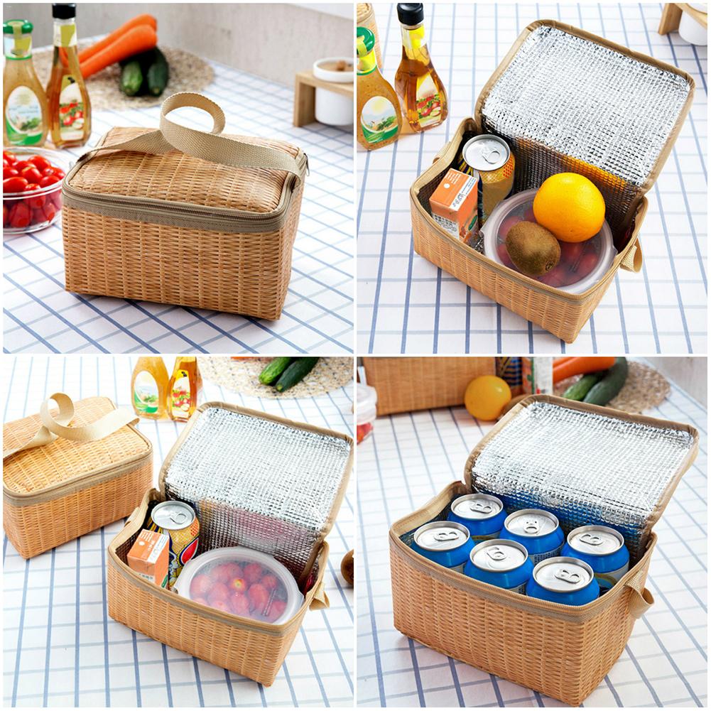 Outdoor Camping Picnic Wicker Basket - The Daily Makeover