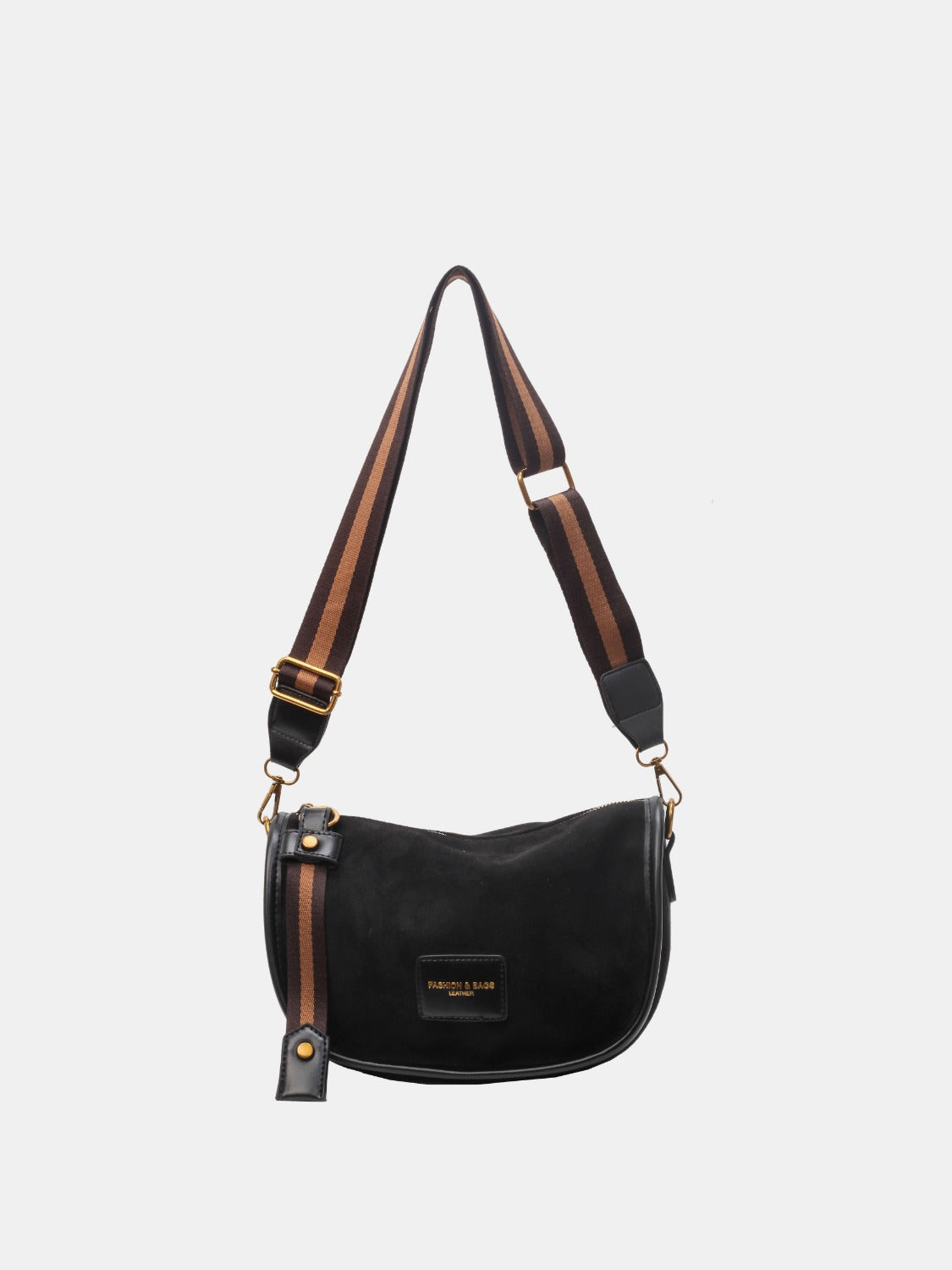 Suede Adjustable Strap Shoulder Bag - The Daily Makeover