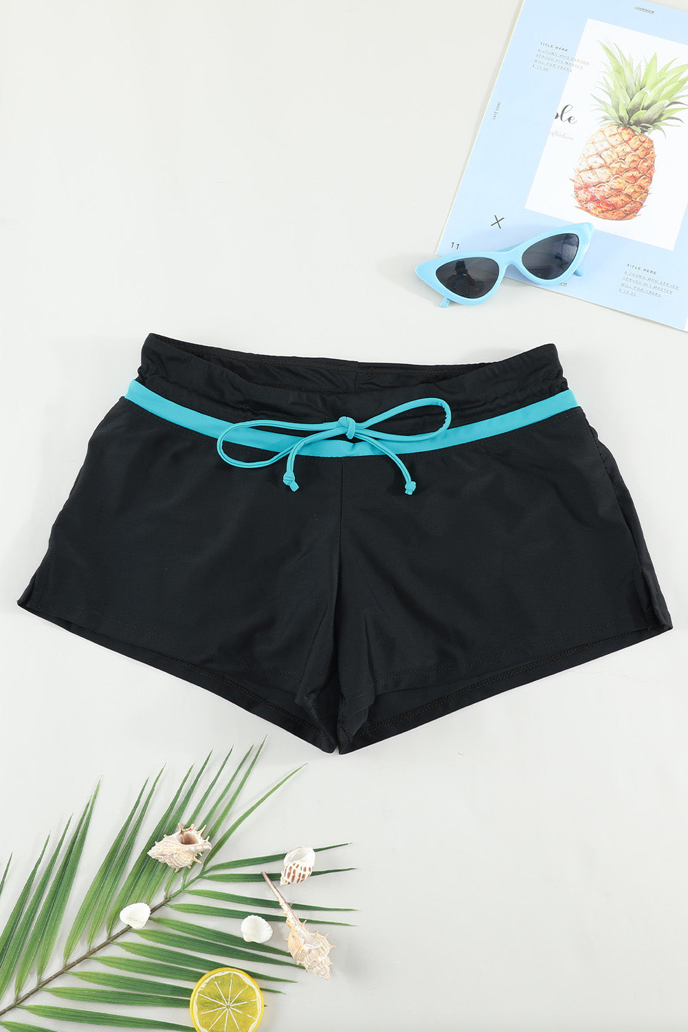Full Size Drawstring Swim Shorts - The Daily Makeover