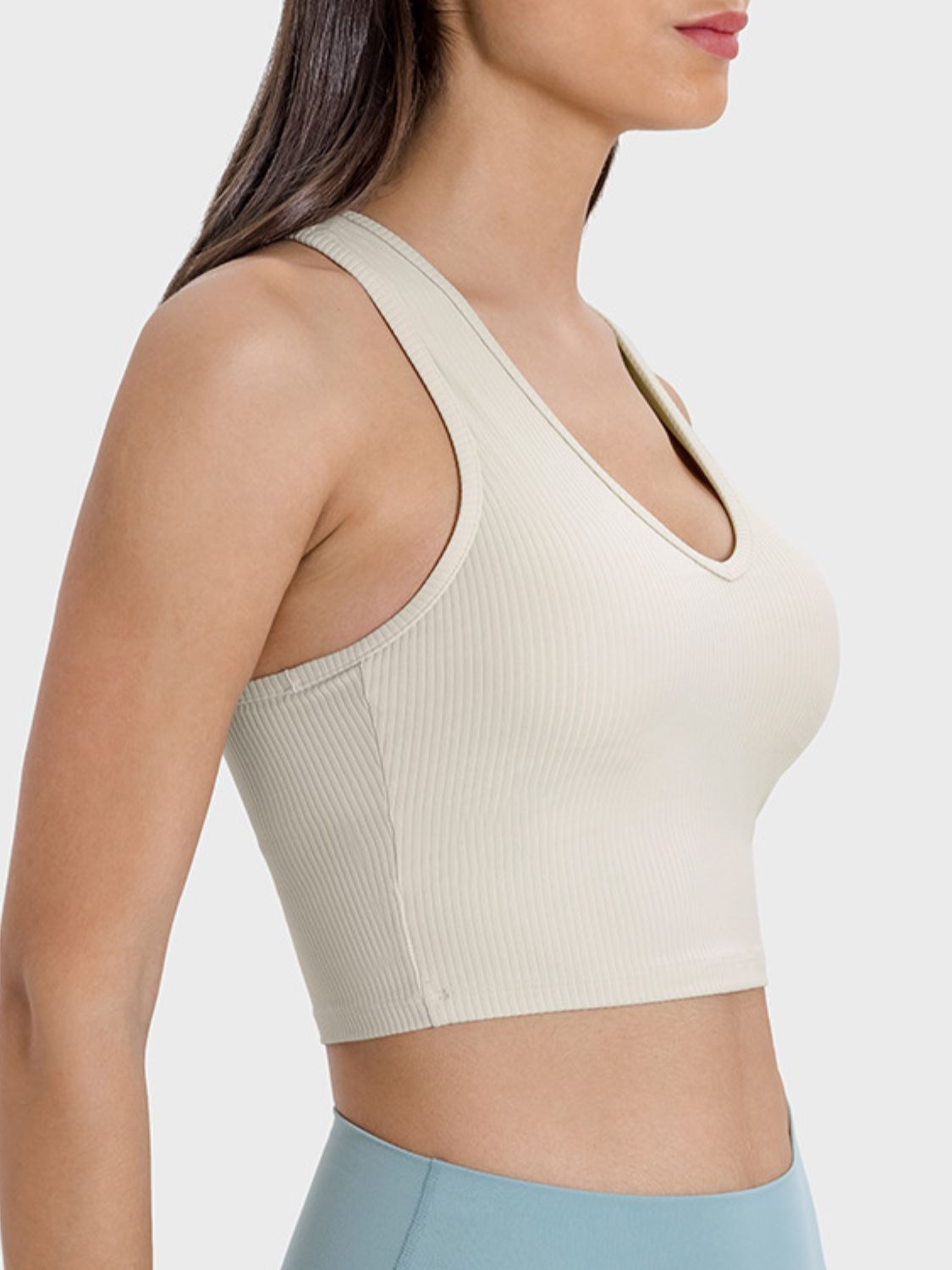 Scoop Neck Wide Strap Active Tank - The Daily Makeover