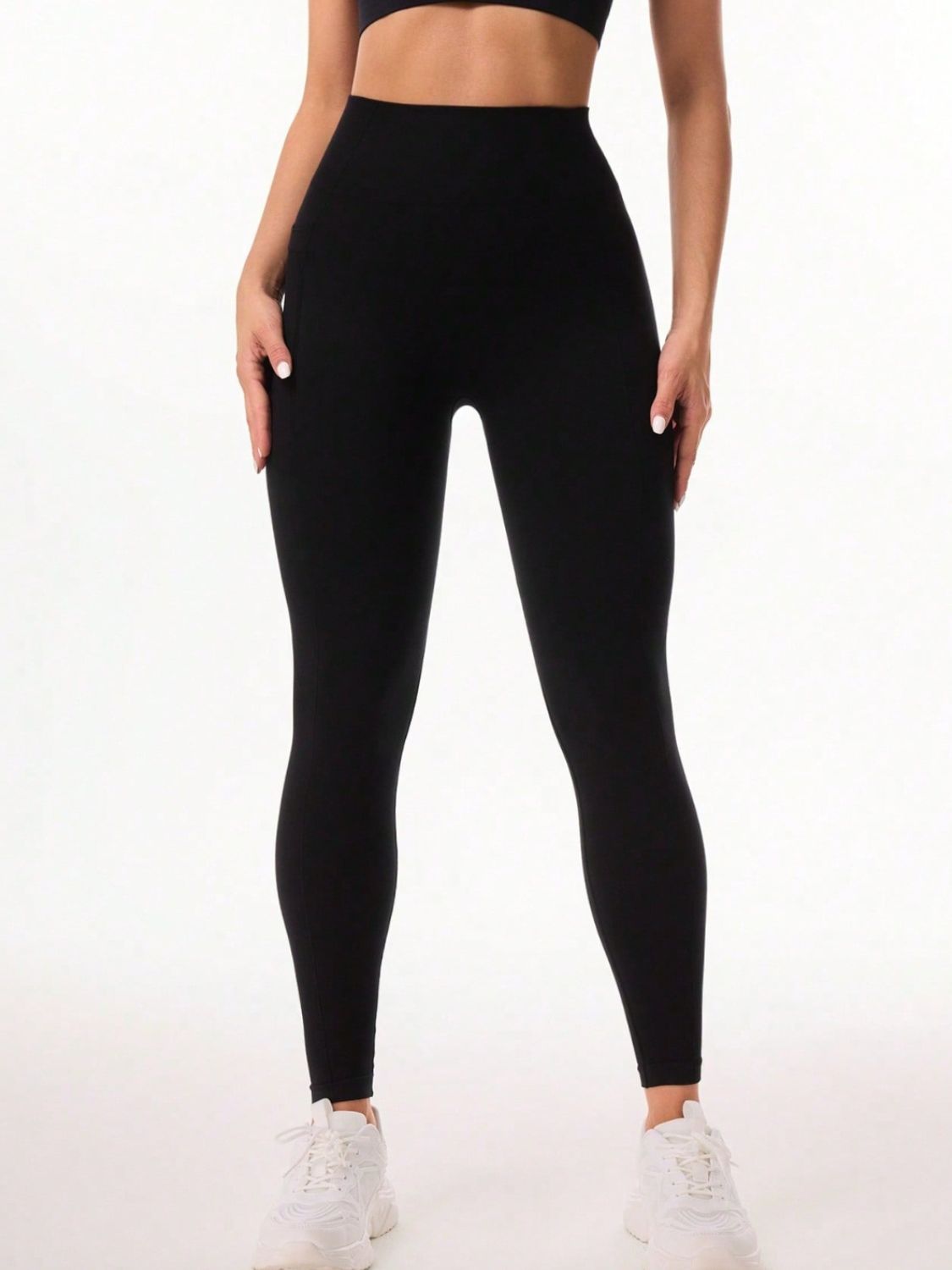 Pocketed High Waist Active Leggings - The Daily Makeover