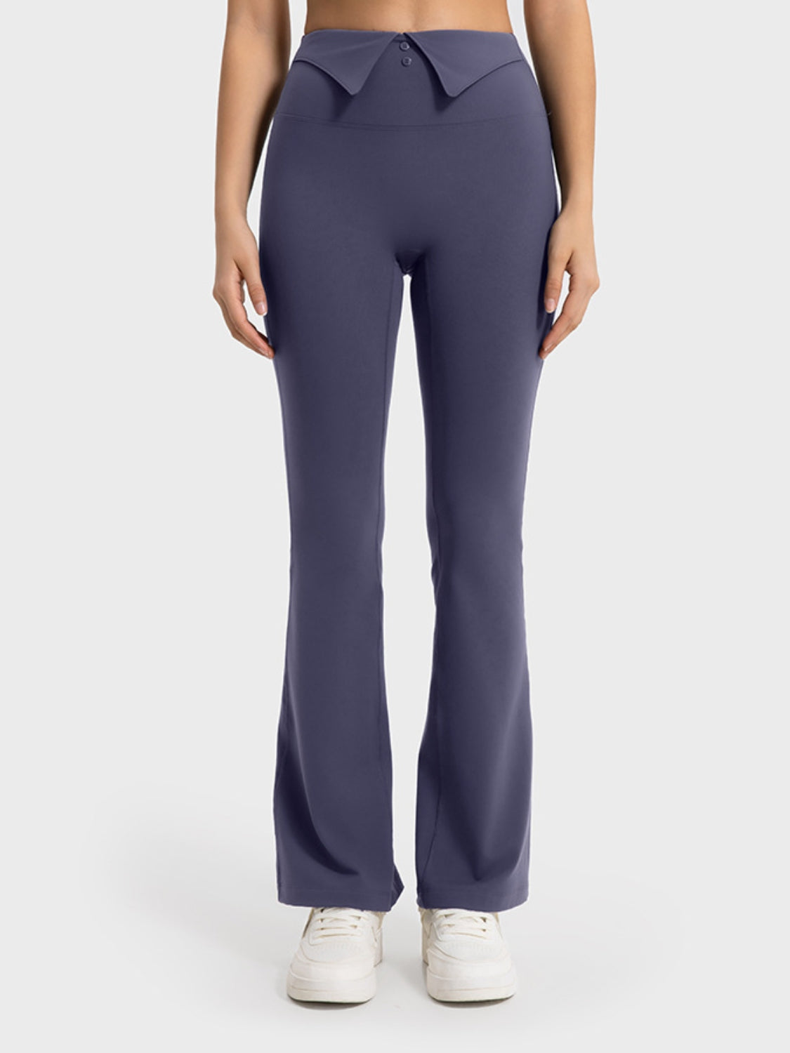 Millennia Wide Waistband Bootcut Sport Pants - The Daily Makeover