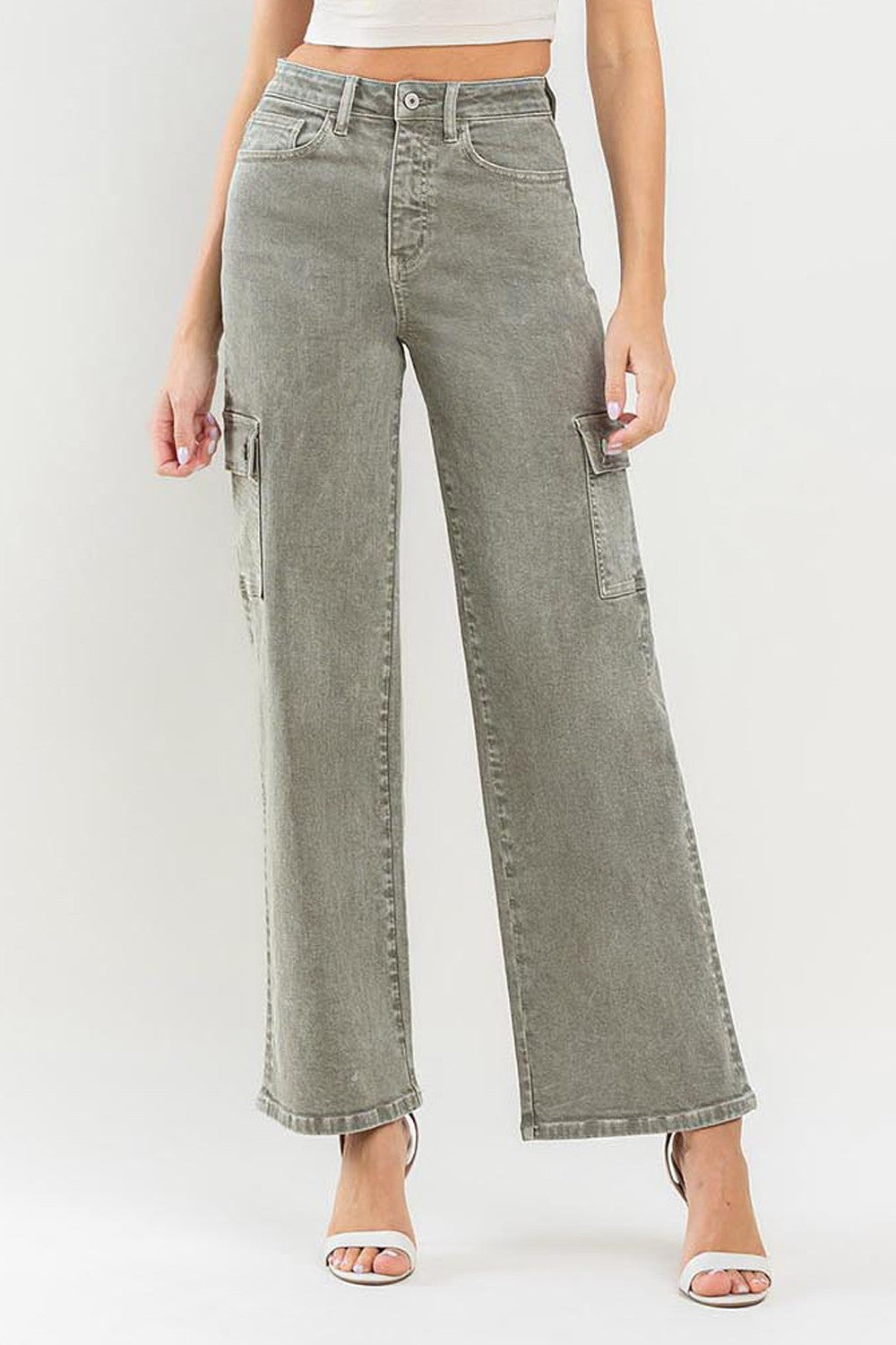 Vervet by Flying Monkey 90's Super High Rise Cargo Jeans - The Daily Makeover