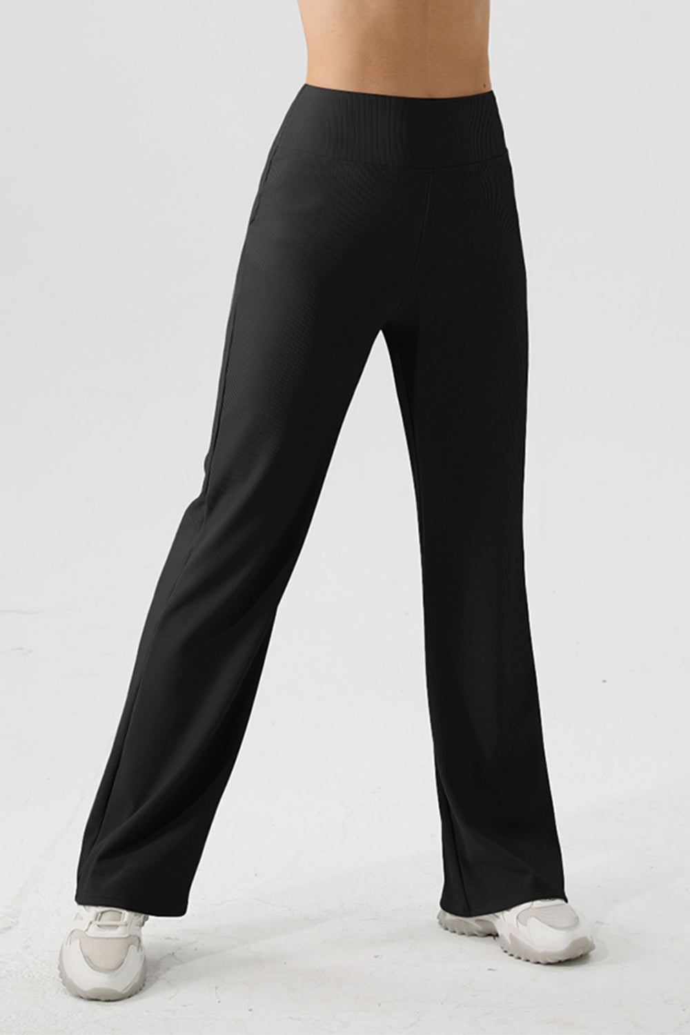 High Waist Straight Active Pants - The Daily Makeover