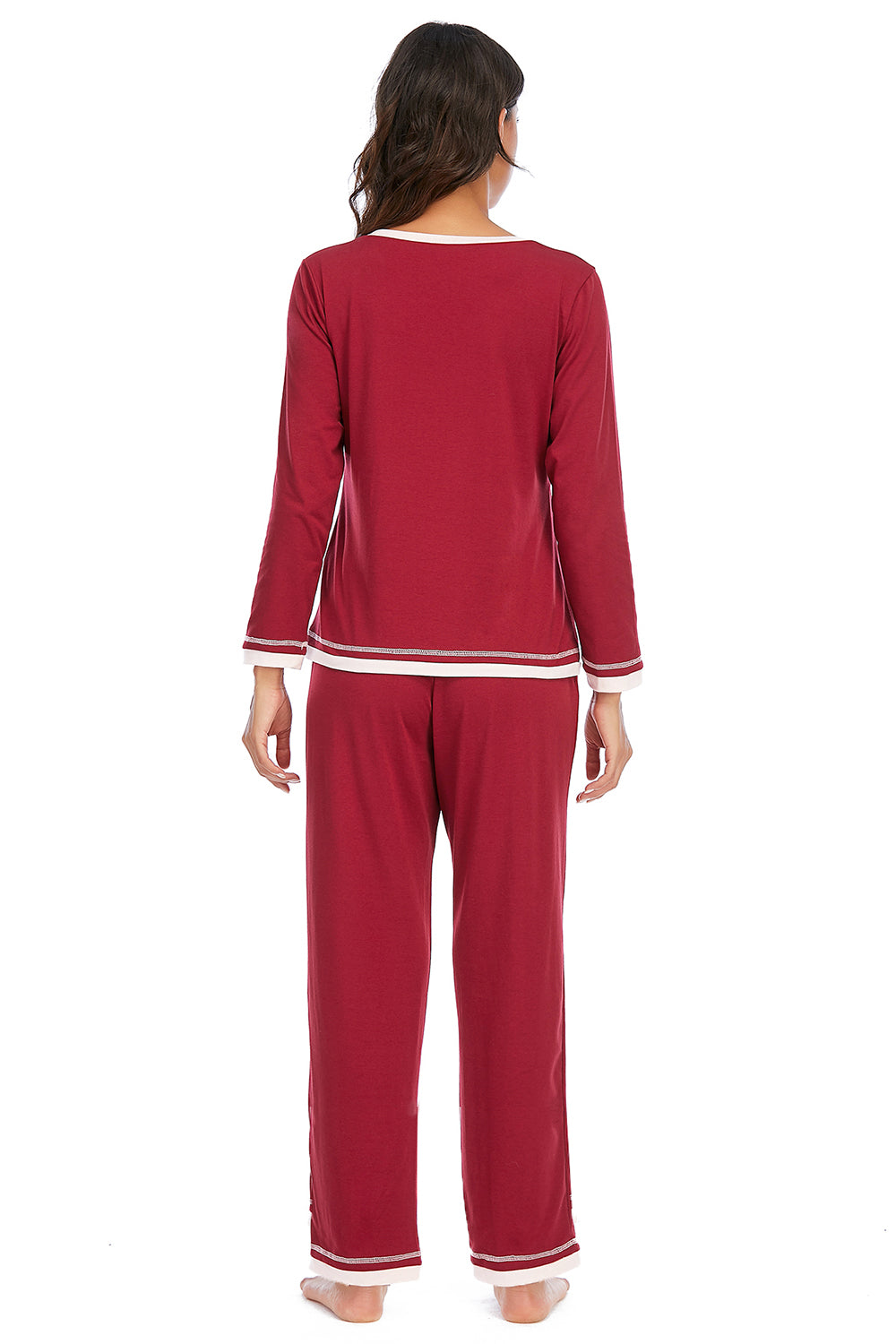 V-Neck Top and Pants Lounge Set - The Daily Makeover