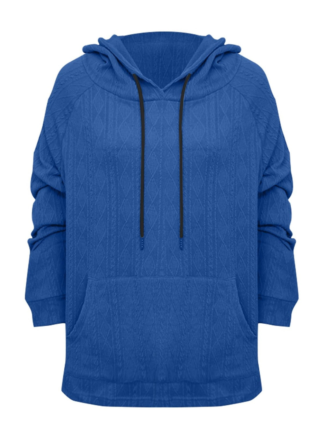 Full Size Drawstring Long Sleeve Hoodie - The Daily Makeover