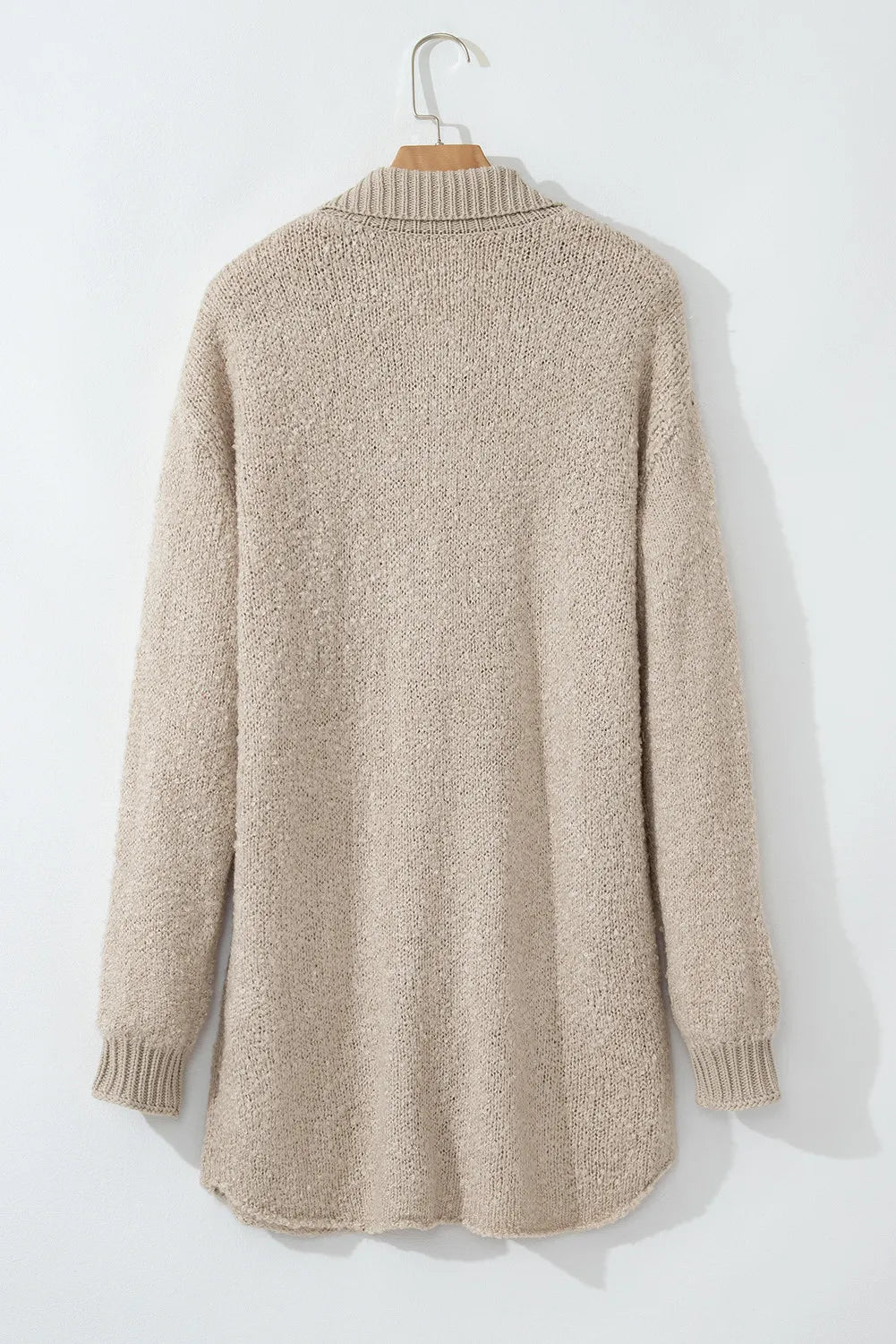 Pocketed Button Up Long Sleeve Cardigan - The Daily Makeover
