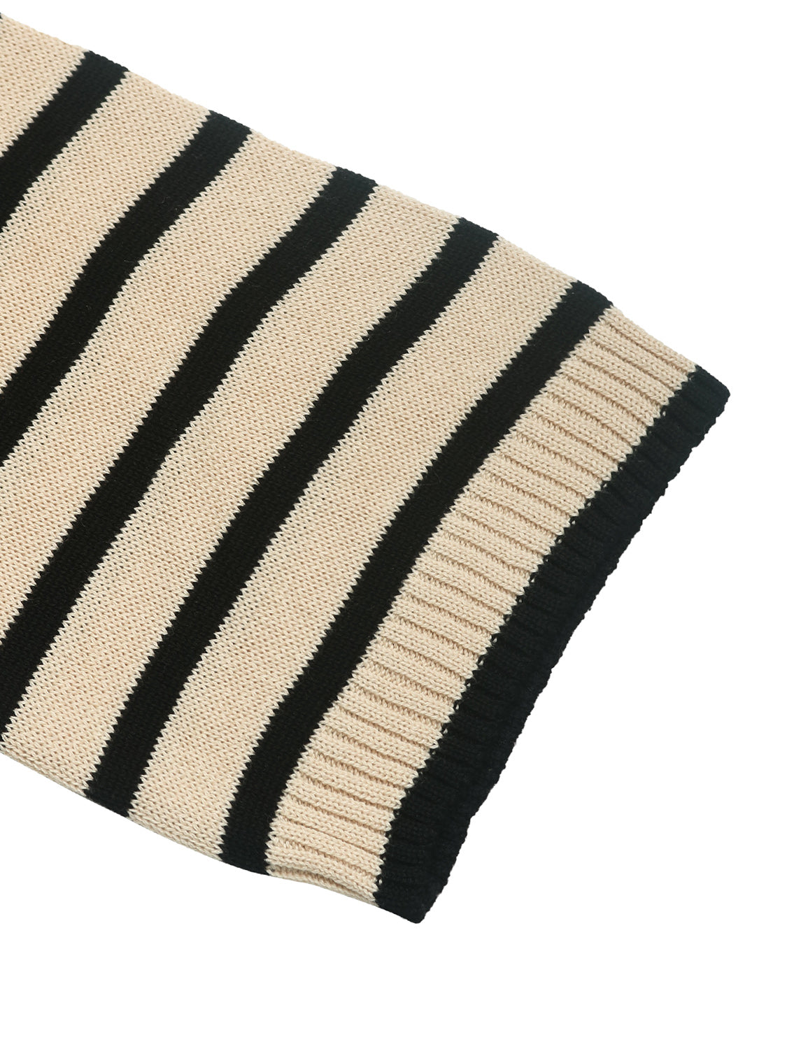Perfee Striped Round Neck Long Sleeve Knit Top - The Daily Makeover