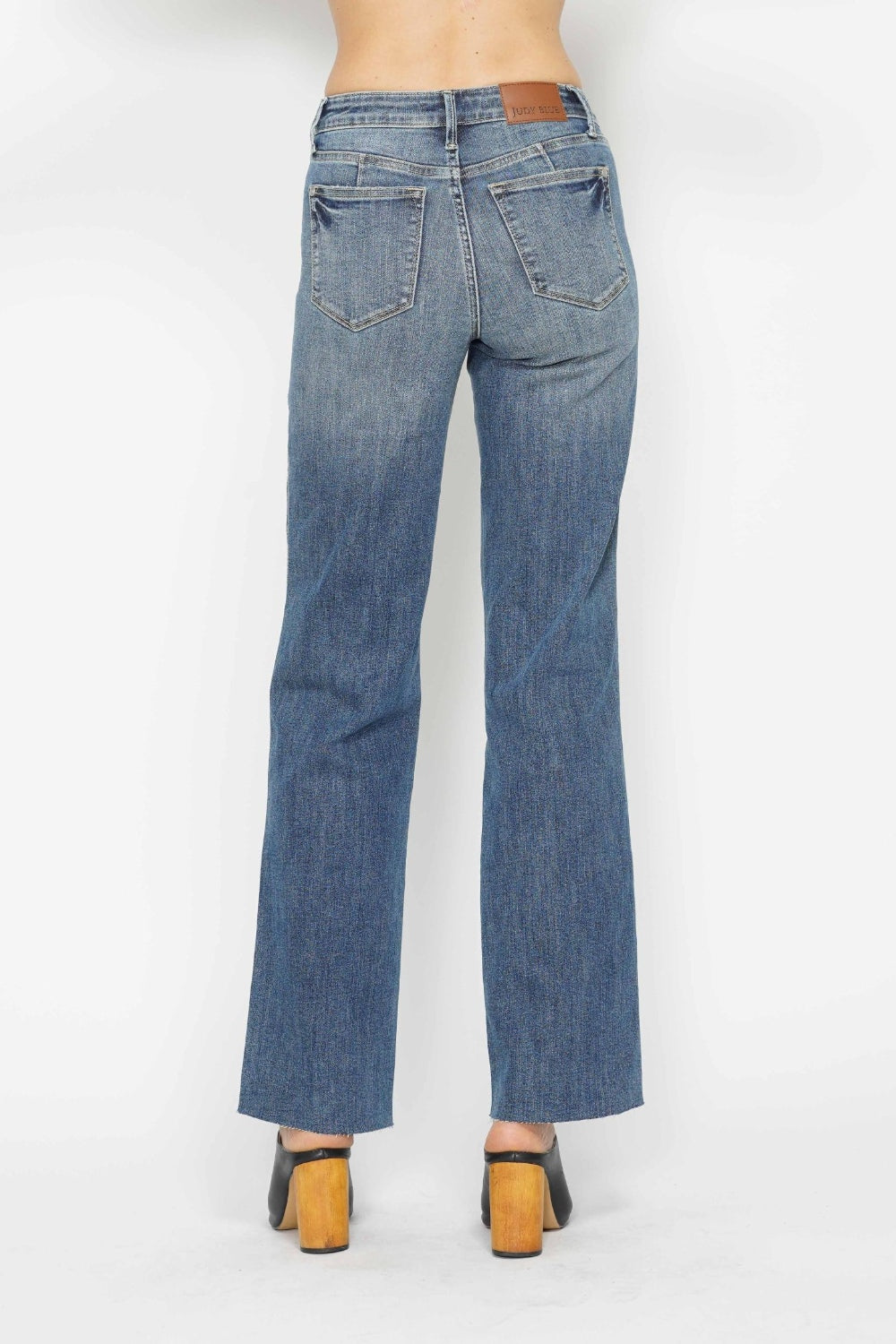 Judy Blue Full Size Tummy Control Straight Jeans - The Daily Makeover