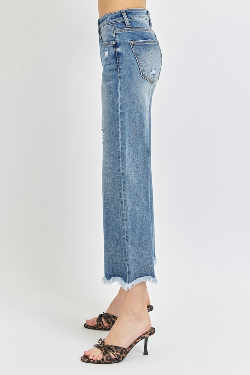 High Rise Cropped Flare Jeans - The Daily Makeover
