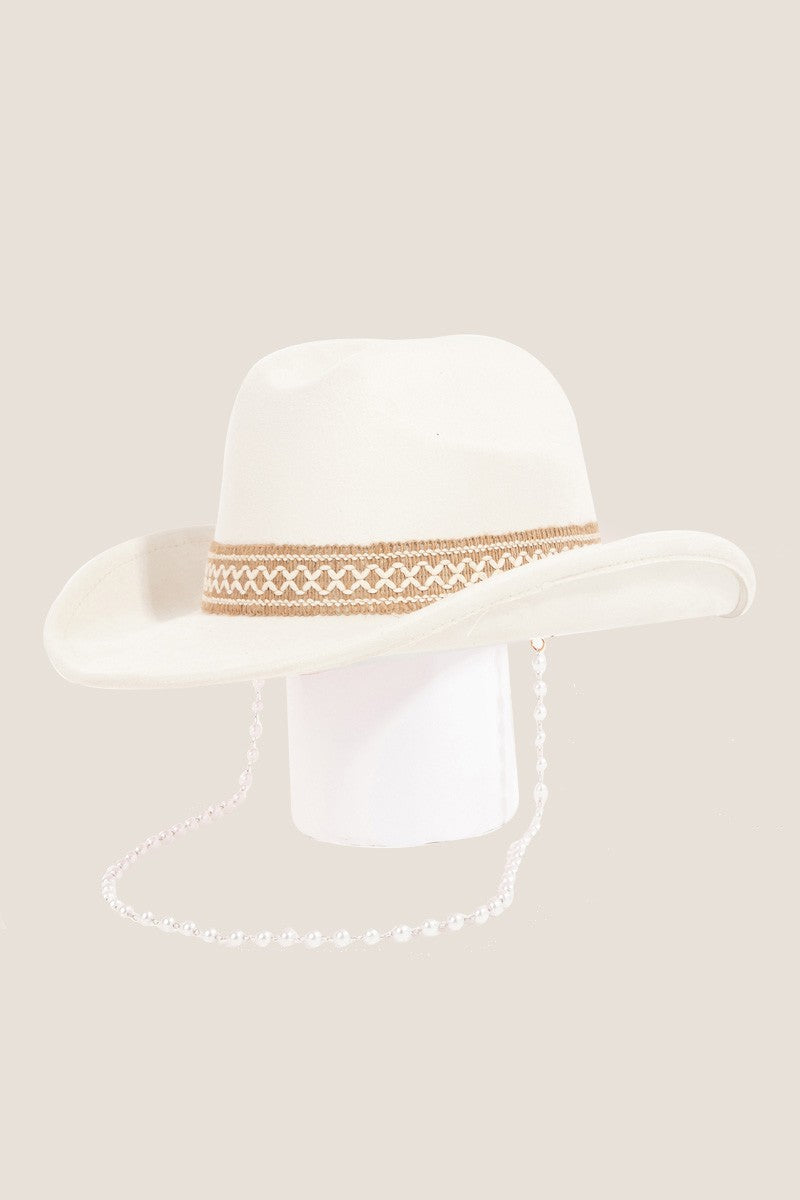 Fame Ornate Band Cowboy Hat - The Daily Makeover