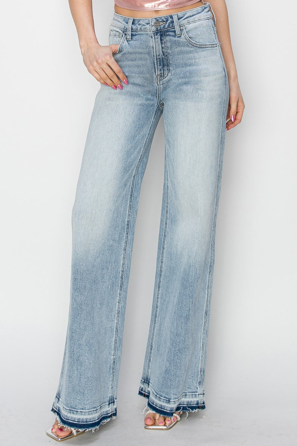 Full Size High Rise Wide Leg Jeans - The Daily Makeover
