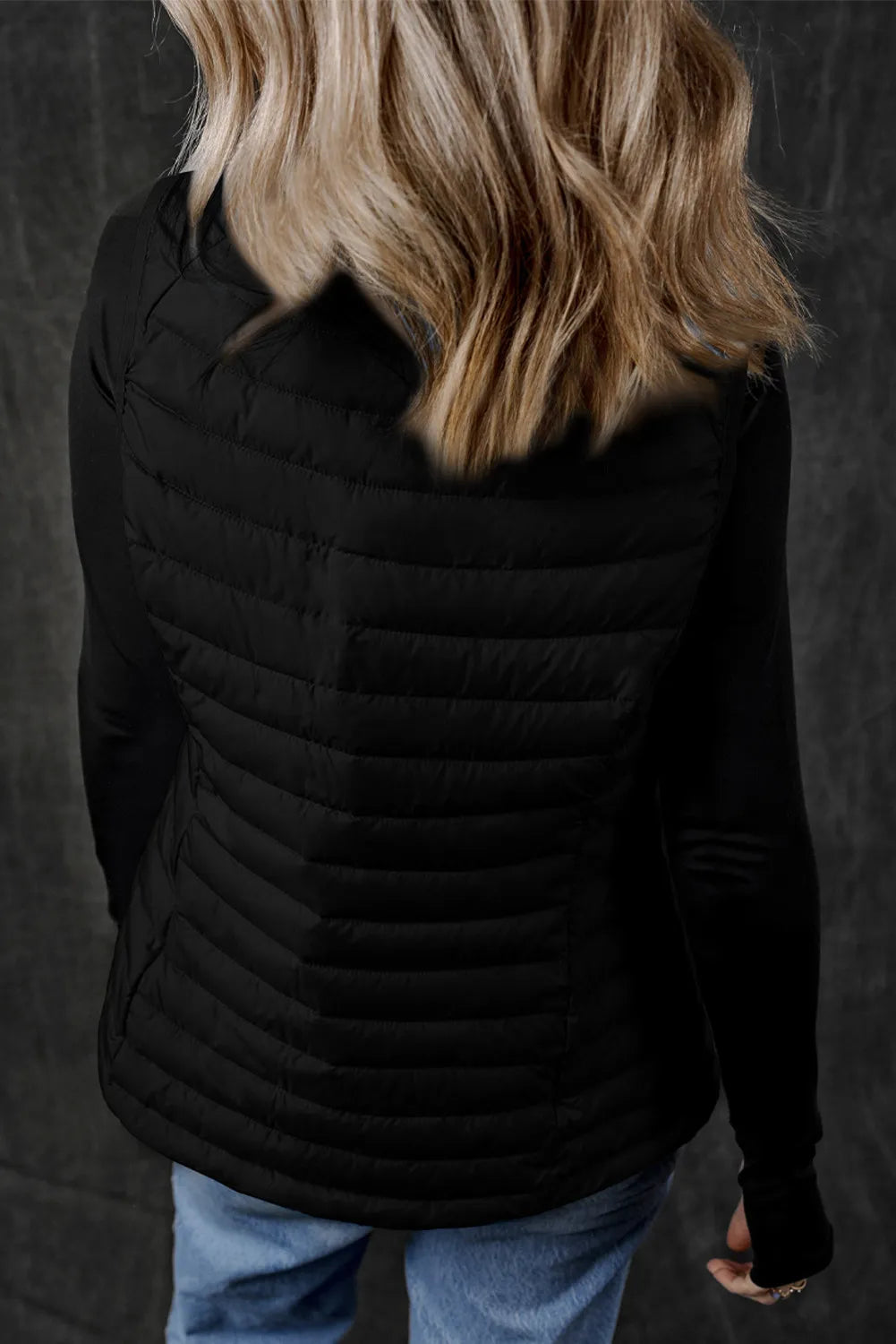 Pocketed Zip Up Vest Coat - The Daily Makeover