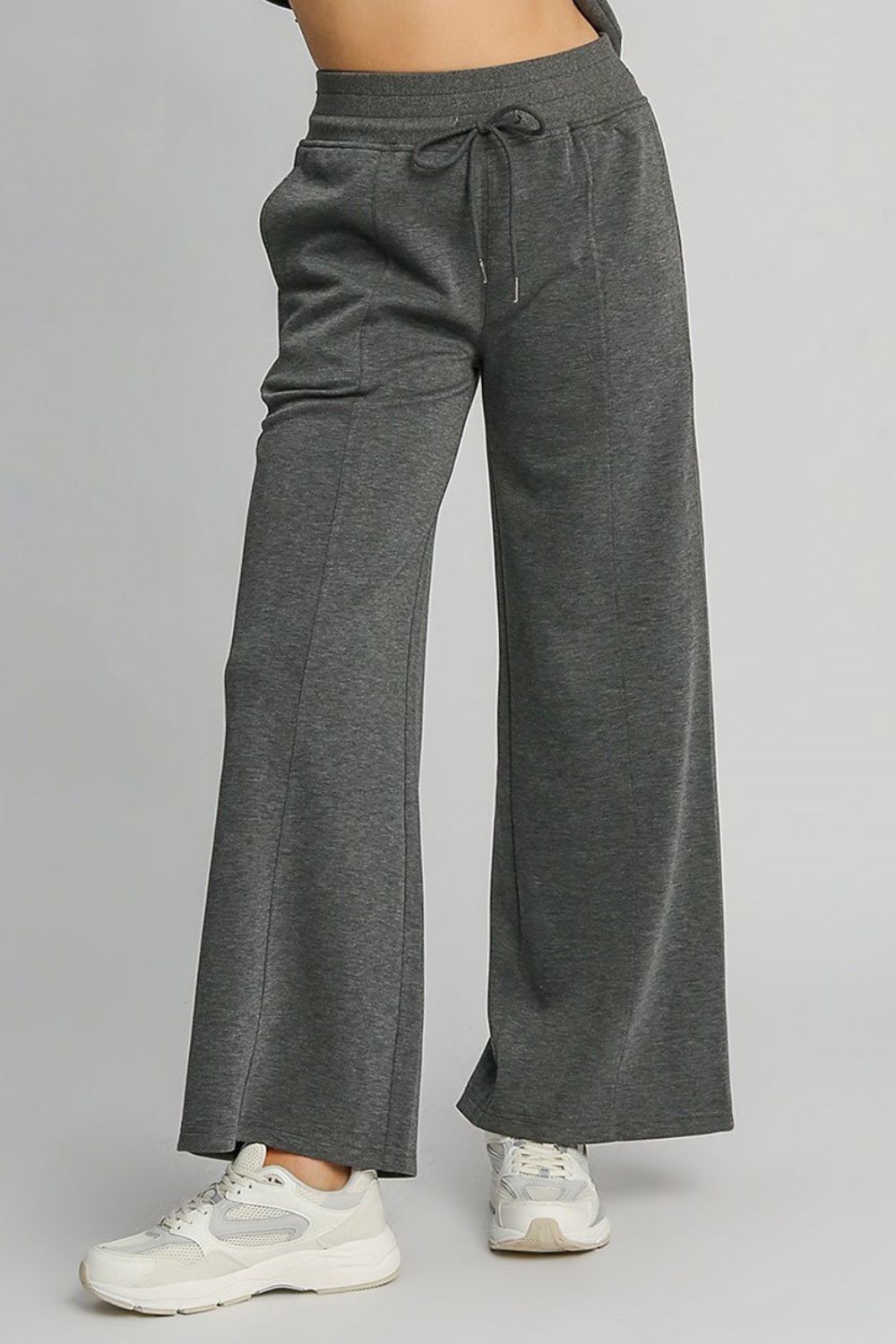 Umgee Full Size Drawstring Wide Leg Pants with Pockets - The Daily Makeover