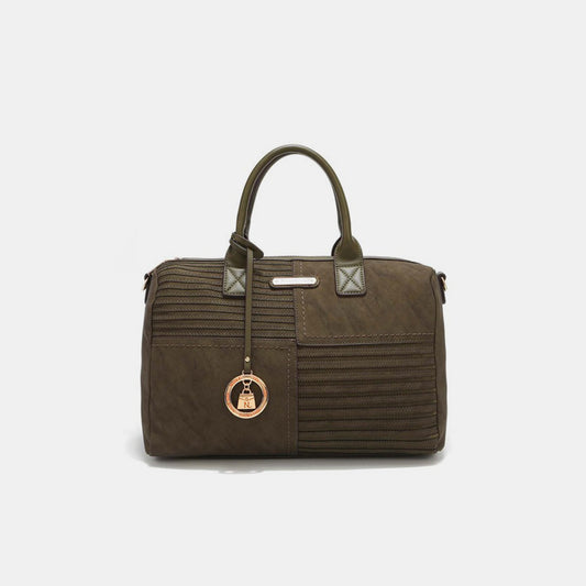 Nicole Lee USA Scallop Stitched Boston Bag - The Daily Makeover