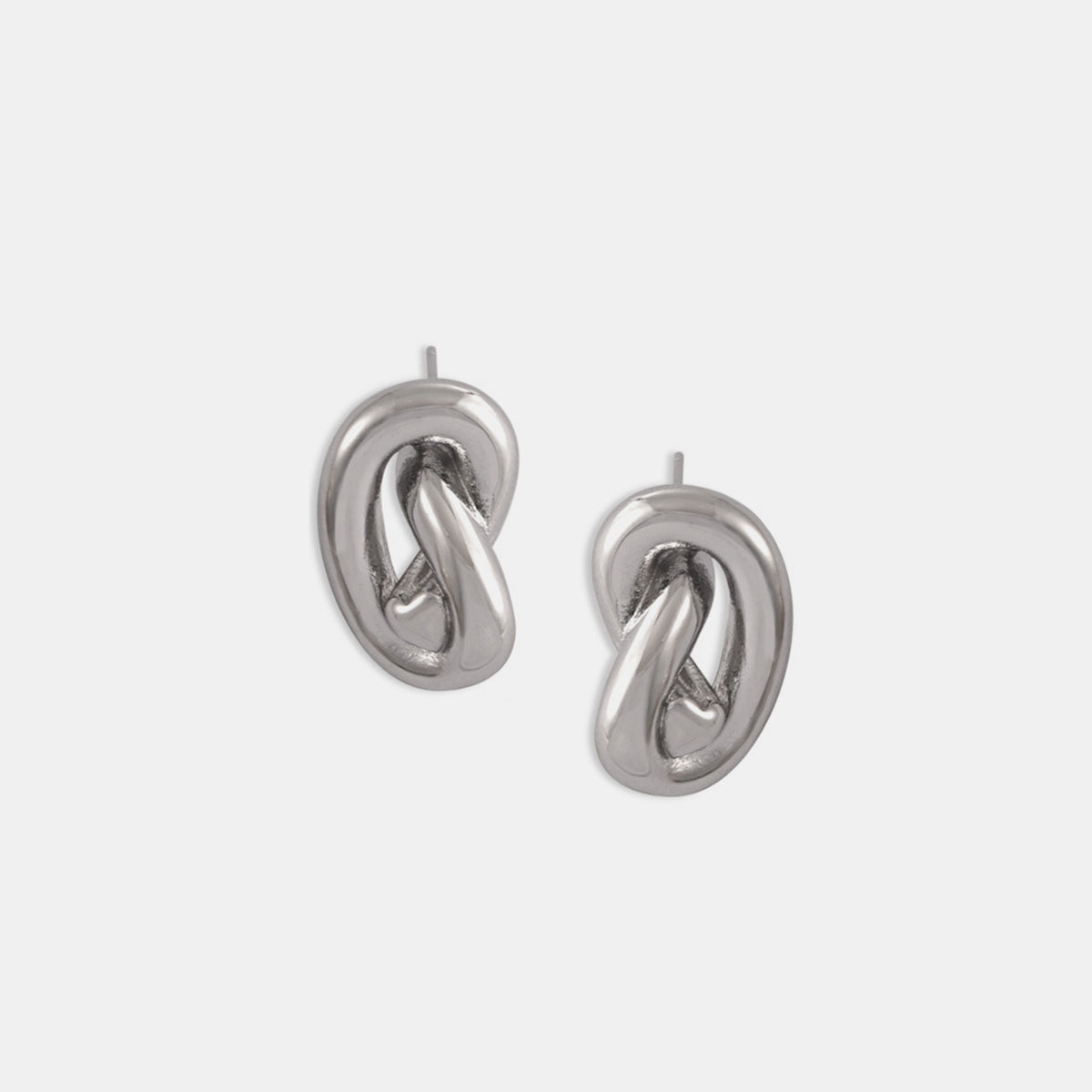 Titanium Steel Knot Stud Earrings - The Daily Makeover