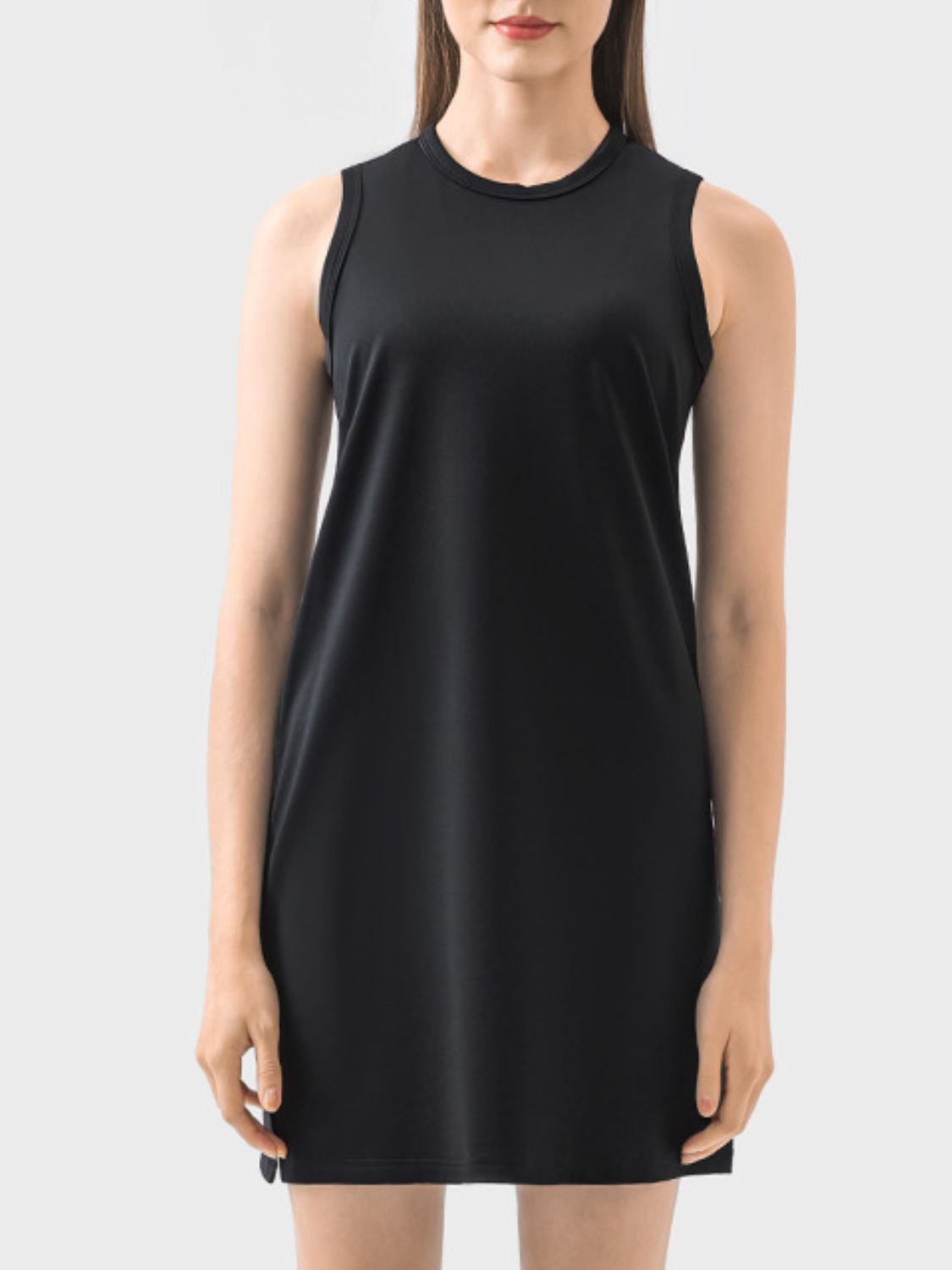 Round Neck Sleeveless Active Dress - The Daily Makeover