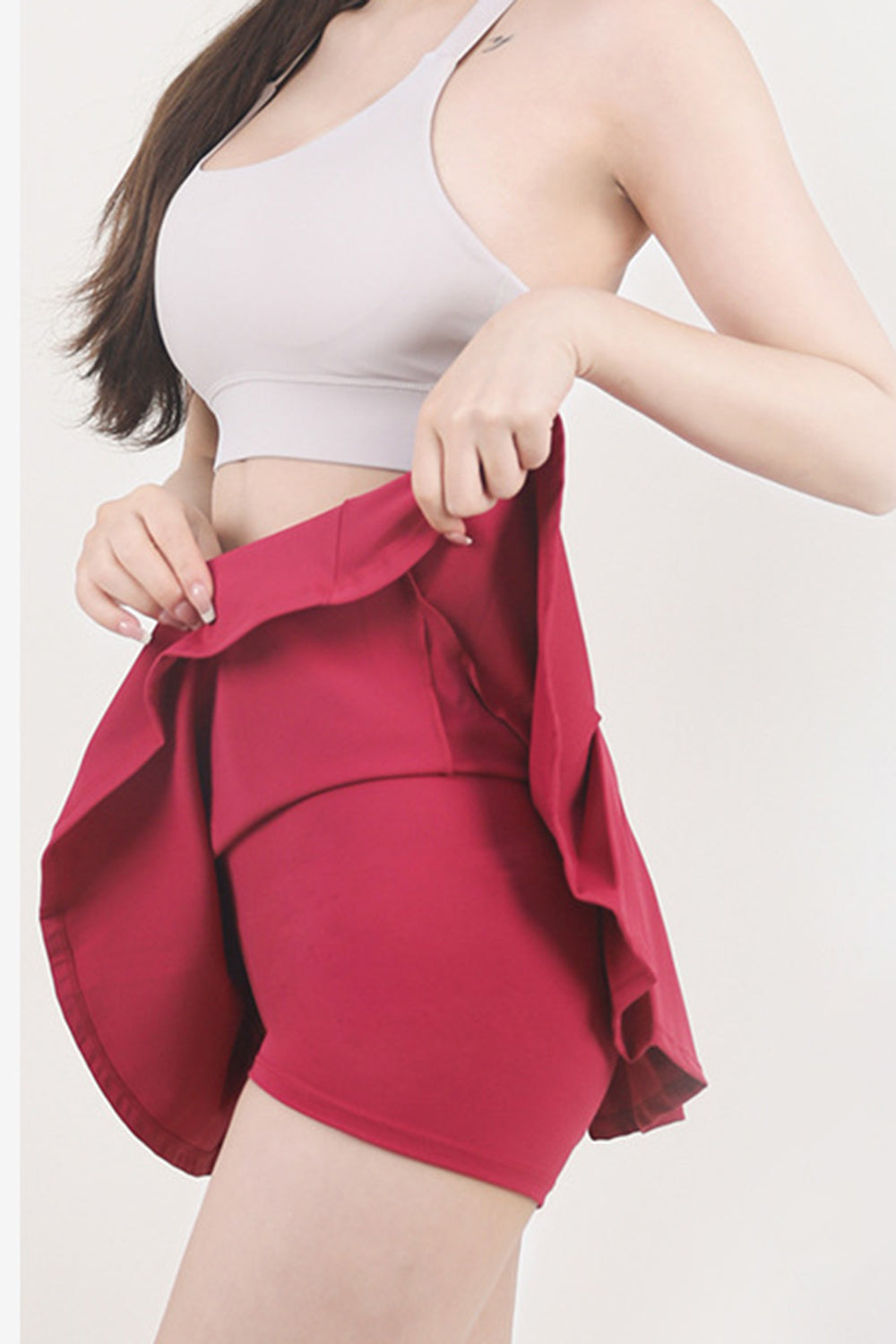 High Waist Pleated Active Skirt - The Daily Makeover