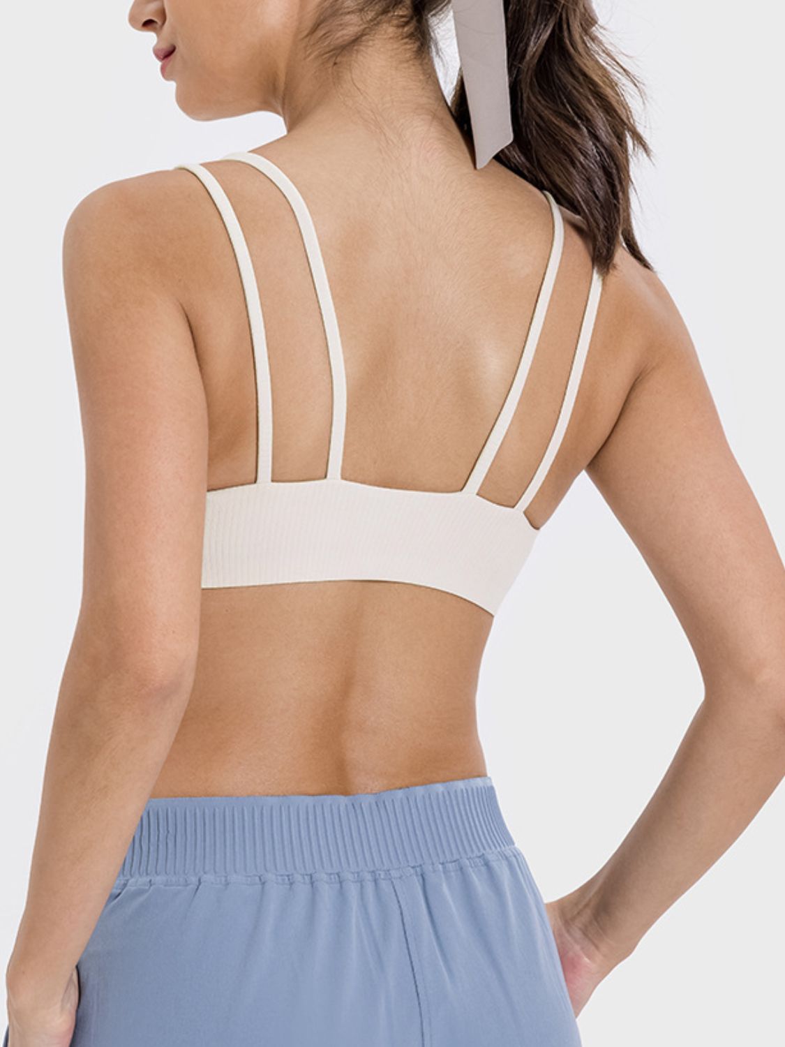 Scoop Neck Double Strap Active Cami - The Daily Makeover