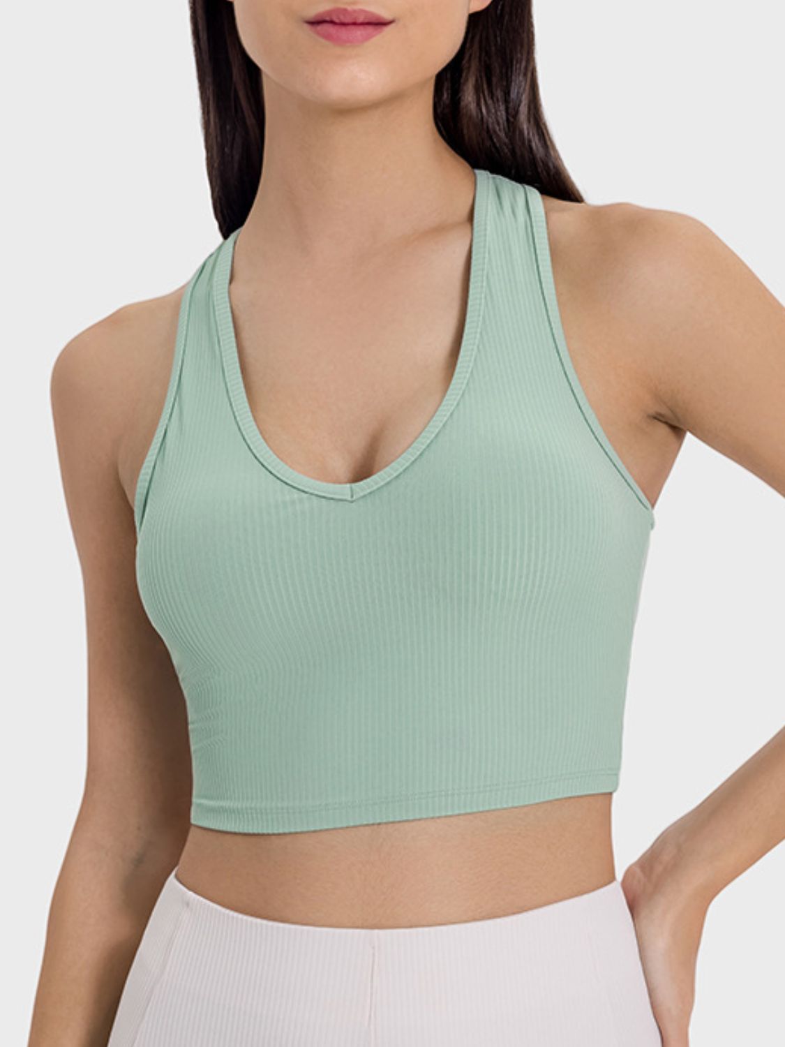 Scoop Neck Wide Strap Active Tank - The Daily Makeover