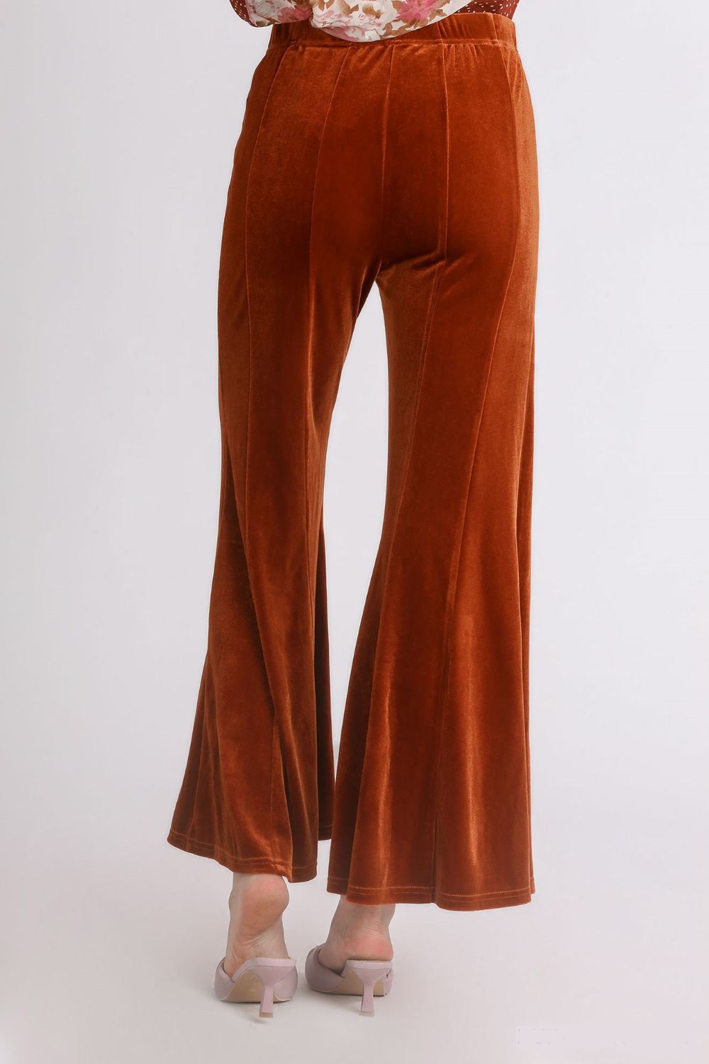 Umgee High Rise Elastic Waist Flare Pants - The Daily Makeover