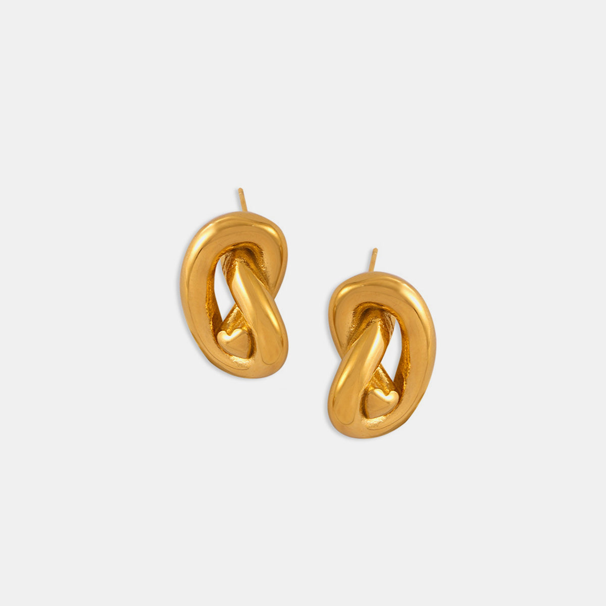 Titanium Steel Knot Stud Earrings - The Daily Makeover