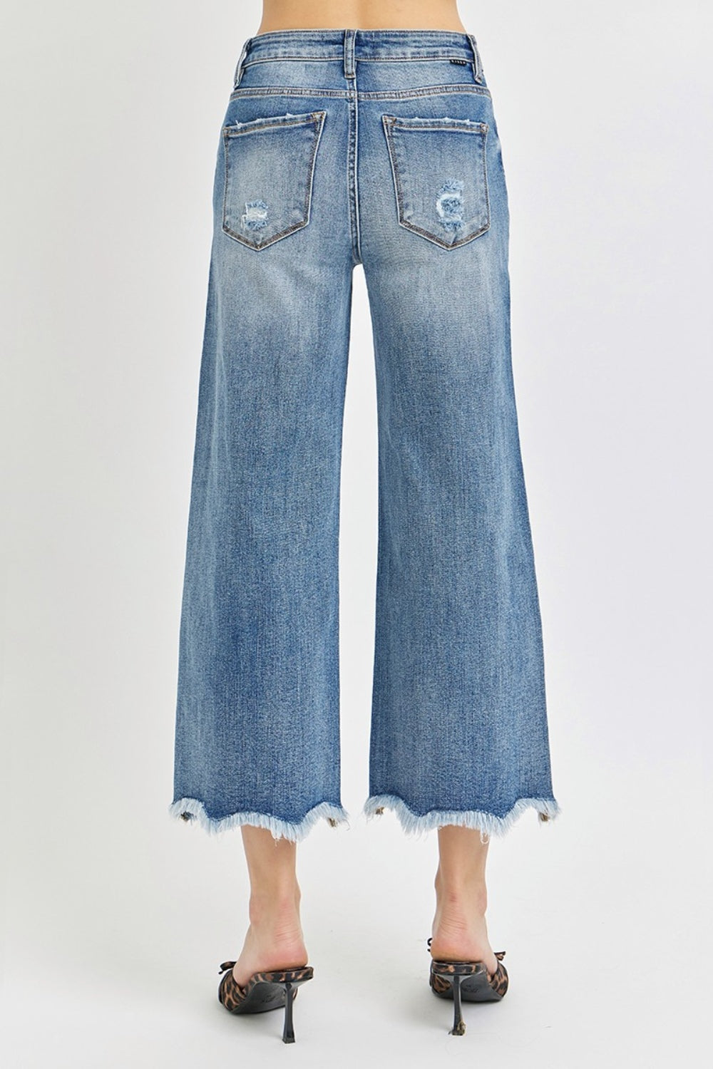 High Rise Cropped Flare Jeans - The Daily Makeover