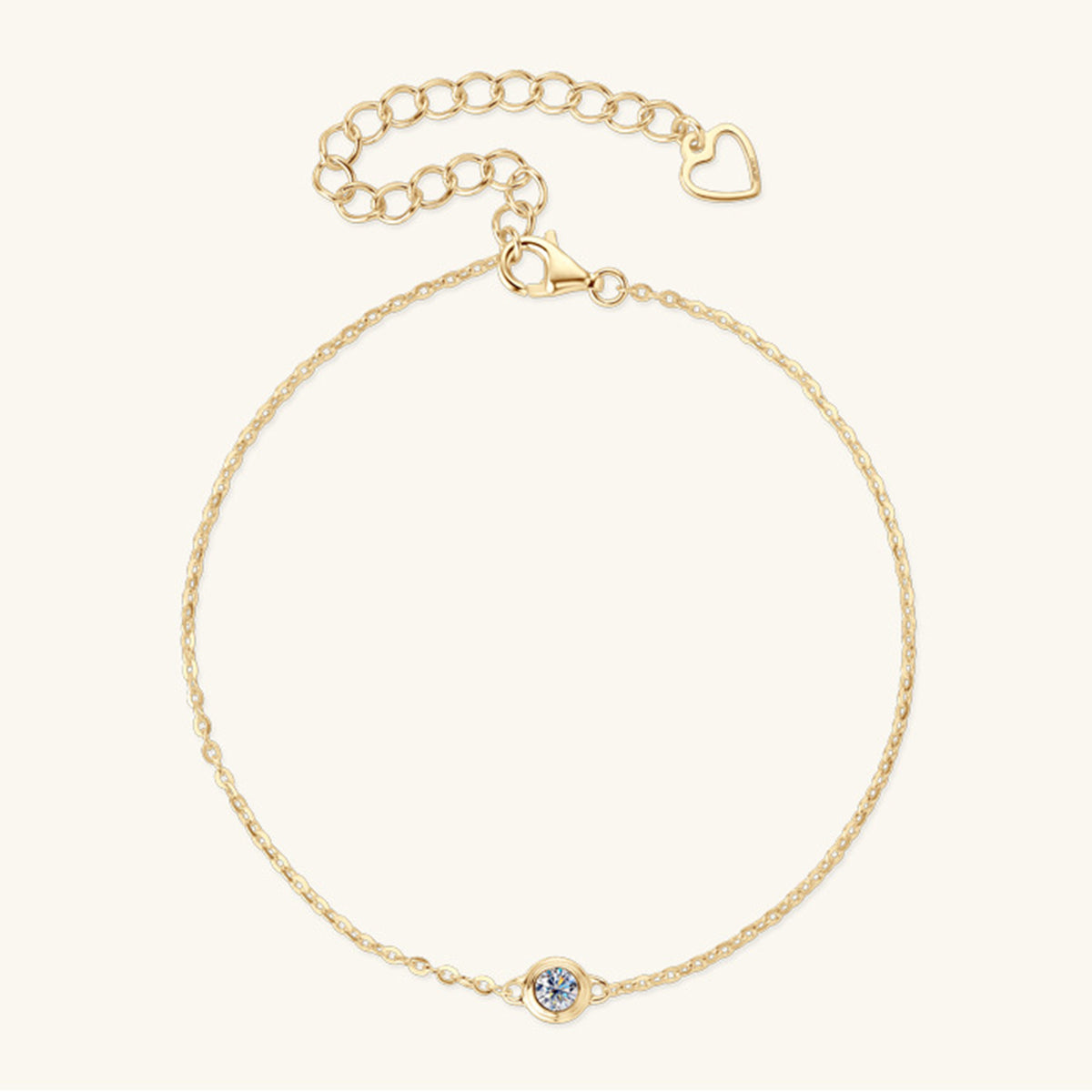 Inlaid Moissanite 925 Sterling Silver Bracelet - The Daily Makeover