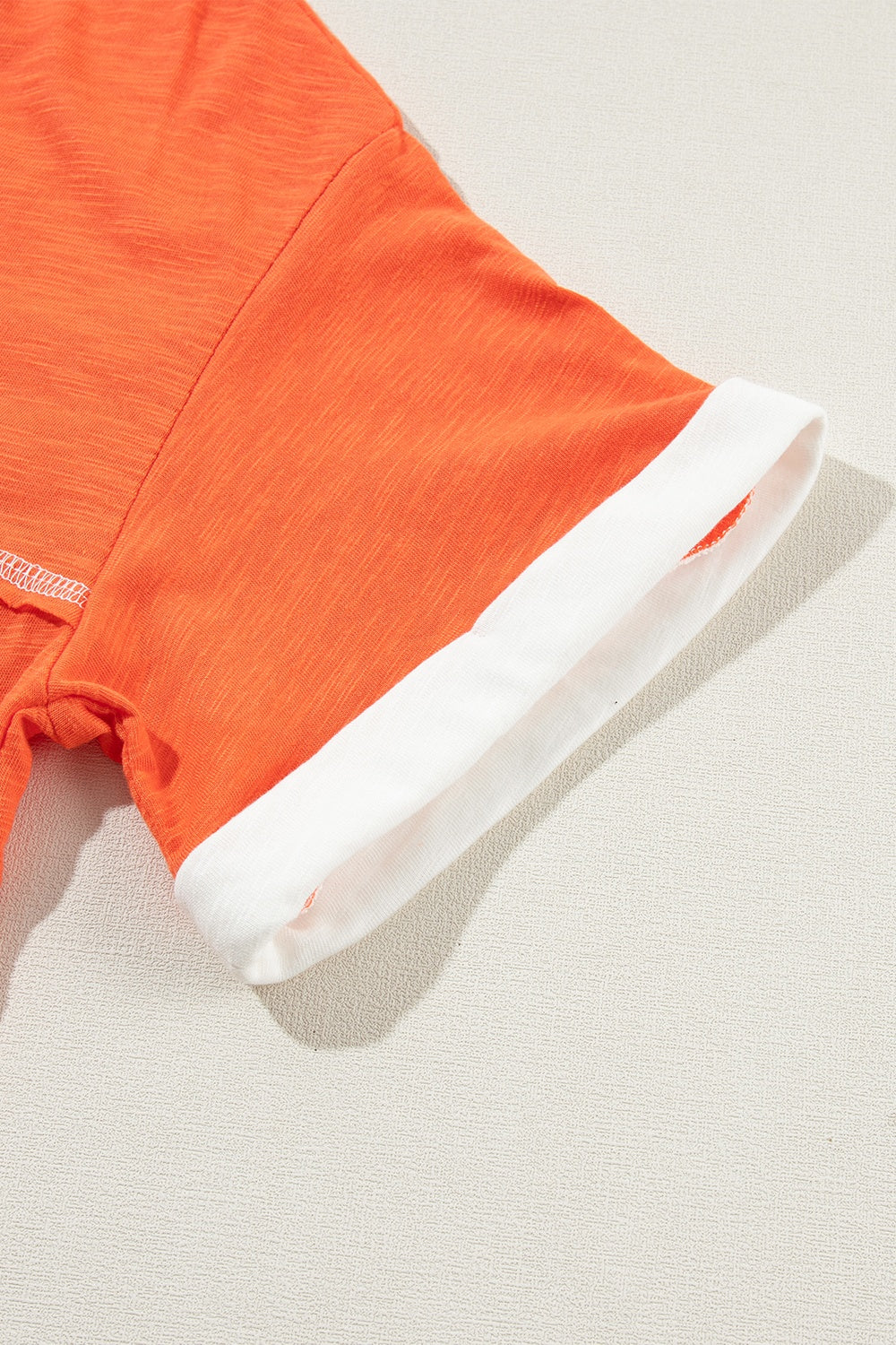 Color Block V-Neck Short Sleeve T-Shirt - The Daily Makeover
