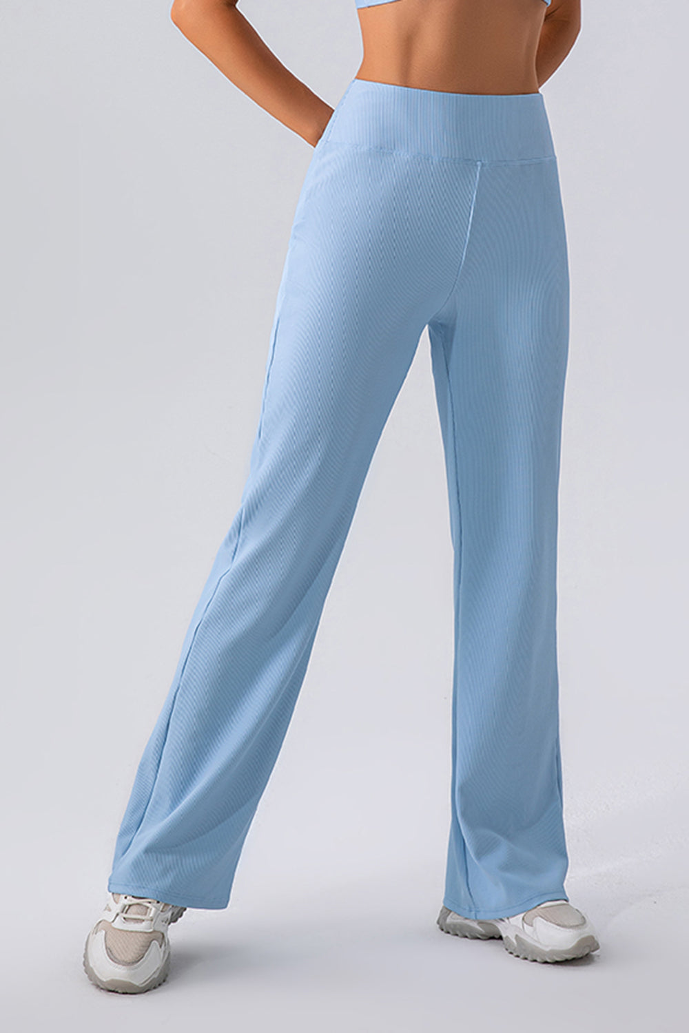 High Waist Straight Active Pants - The Daily Makeover
