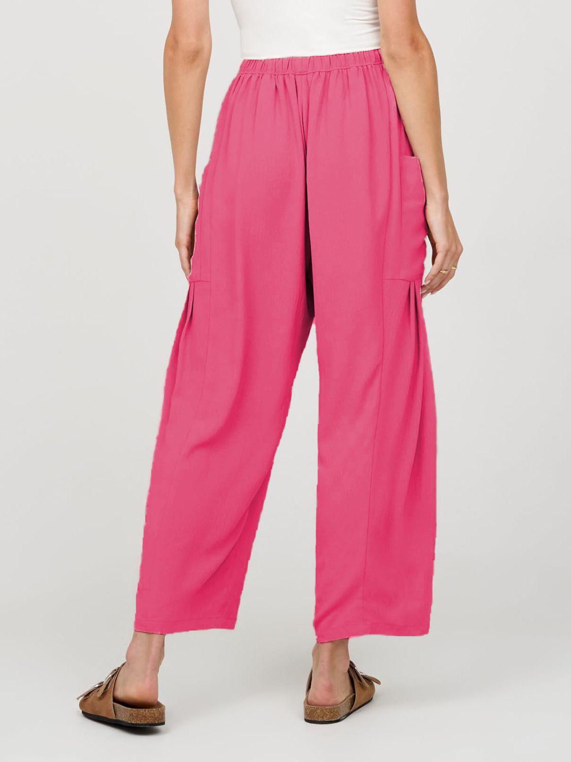 Full Size Wide Leg Pants with Pockets - The Daily Makeover