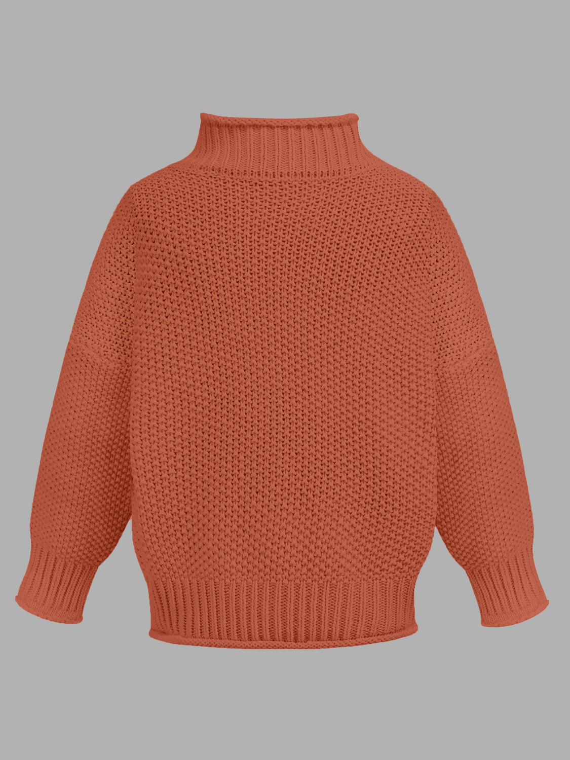 Turtleneck Long Sleeve Sweater - The Daily Makeover
