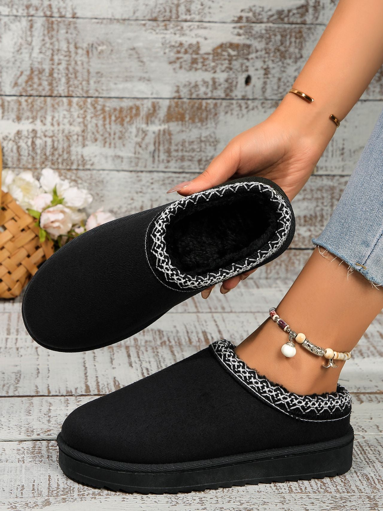 Round Toe Platform Slippers - The Daily Makeover