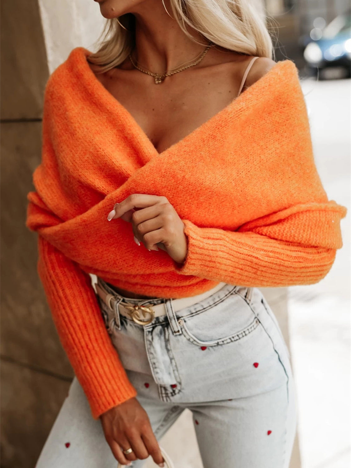 Long Sleeve Cropped Knit Top - The Daily Makeover