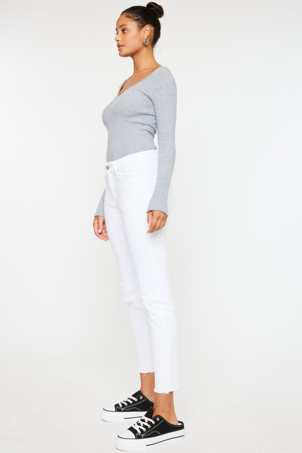 Kancan Mid Rise Ankle Skinny Jeans - The Daily Makeover